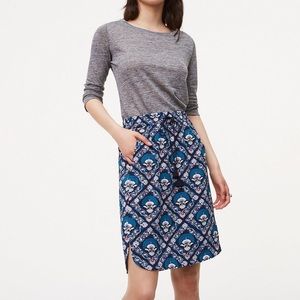 Loft Fan patterned skirt